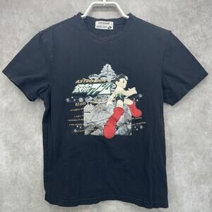 HTF Astro Boy Small 165/95 Black Tee Tezuka Productions I. P. Zone Atom Cosmic